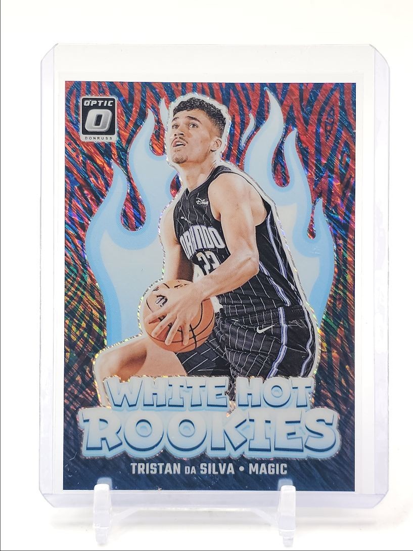 TRISTAN DA SILVA 2024-25 OPTIC WHITE HOT ROOKIES RED SHIMMER RC /75 Q5908