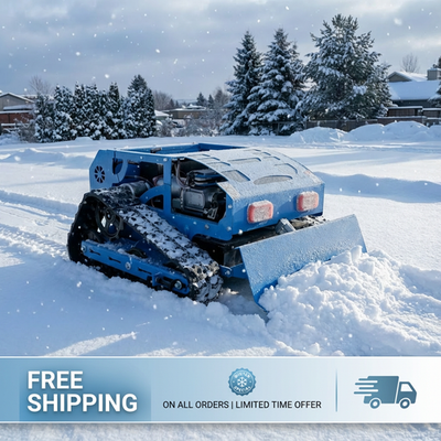 #ad #ad 2in1 Gas Powered Lawn Mower Snow Plow 9HP Remote Control 200mm Mowing Height $2003.55