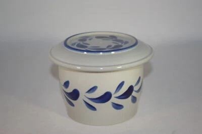 Butterkühler 250 g gross "grau blau" Steinzeug Westerwald - Bild 1 von 2