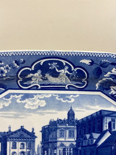 1825 Ridgway Oxford College Theatre Printing House 14 1/8" x 18 5/8" Platter - Picture 2 of 18