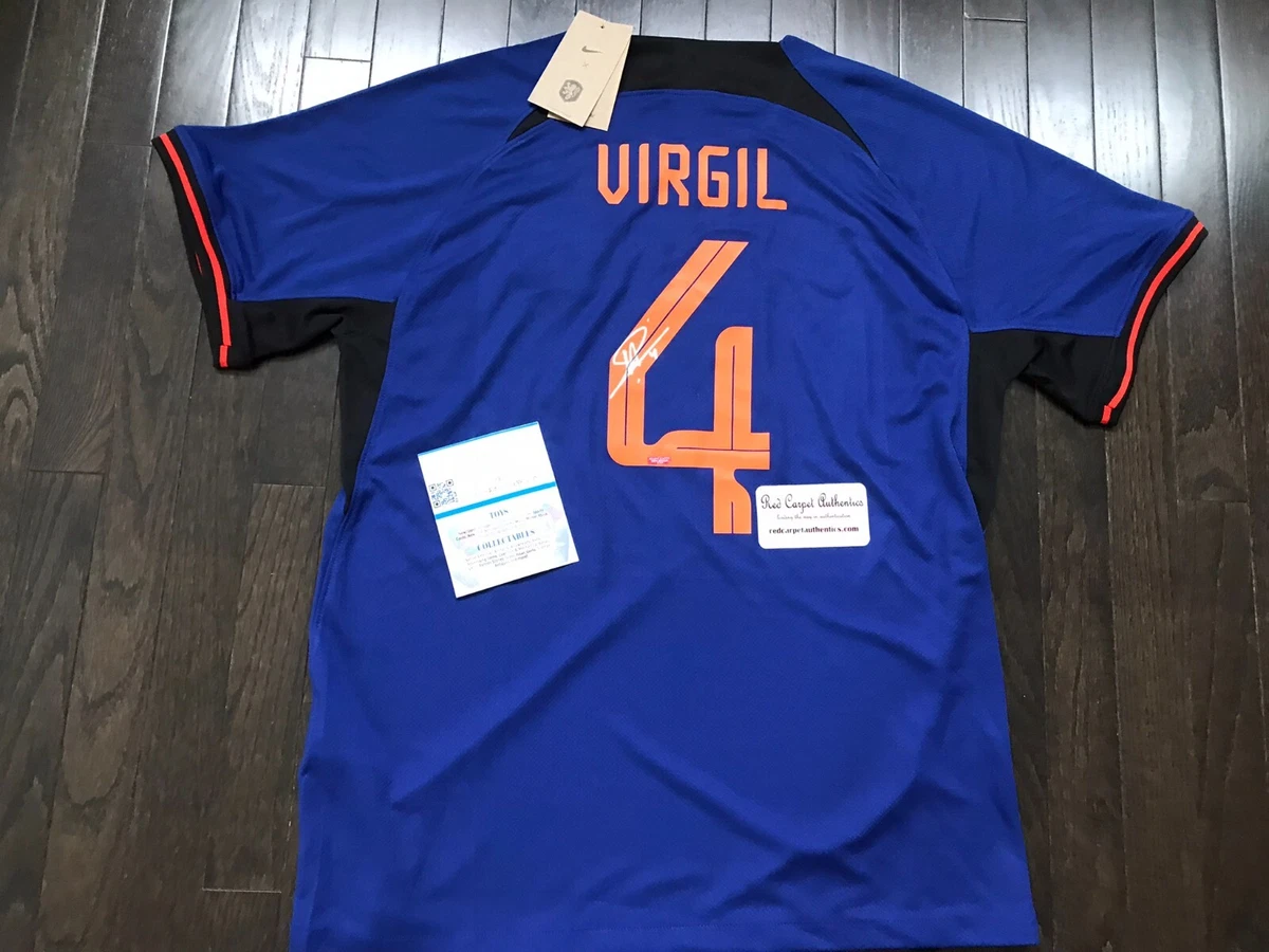 Van dijk signed shirt 2025