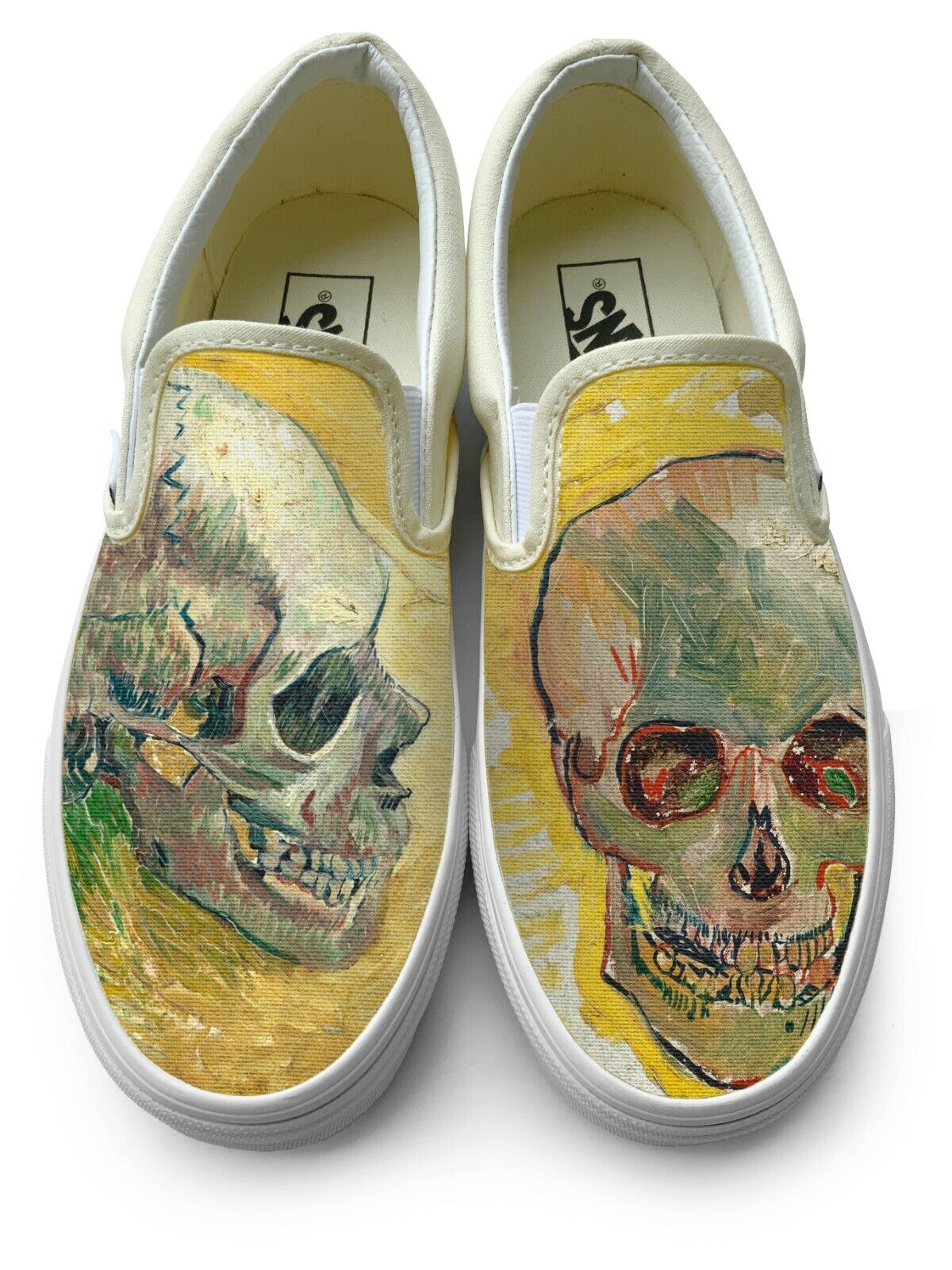 Van Gogh Skulls Slip-on Vans Brand Shoes | eBay