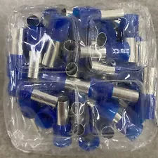 BM 00614 Insulated End Sleeve/Bootlace Lug, 16mm2/ 6 AWG, BLUE, 50 Pc's Pkt