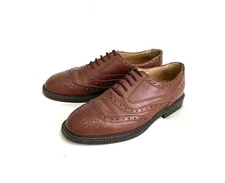 Men’s Brown SAXONE pillow sock lace-up Shoes Brogues Size UK 10 Eu 44