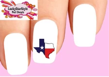Waterslide Nail Decals Set of 20 - State of Texas