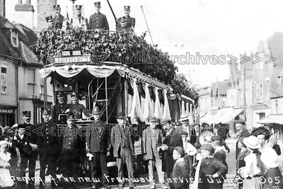 Gdd-63 Eröffnung der neuen Straßenbahn, Poole, Dorset. Foto