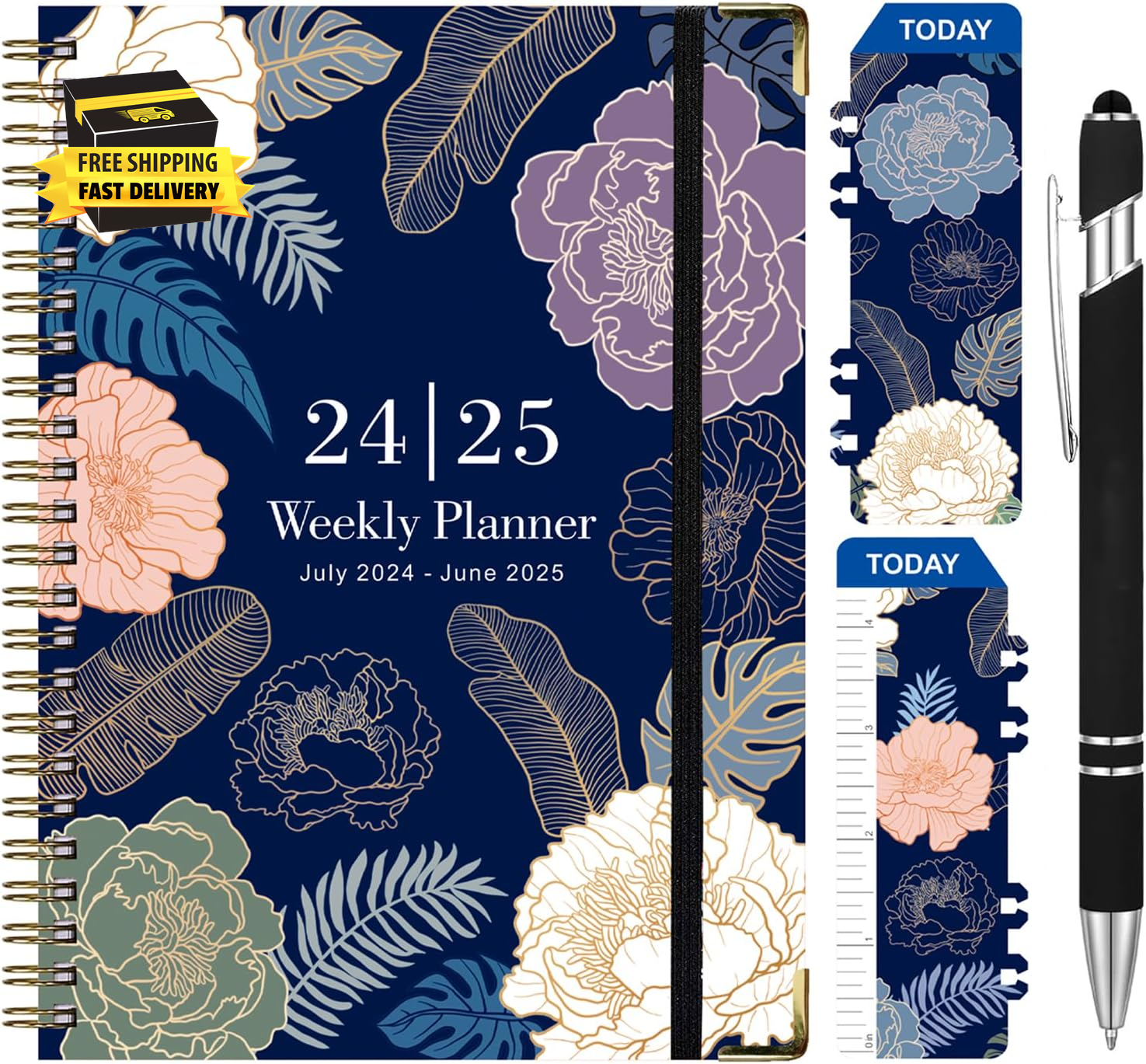2024-2025 Planner,Daily Weekly and Monthly Calendar Planner(July 2024-June 2025)
