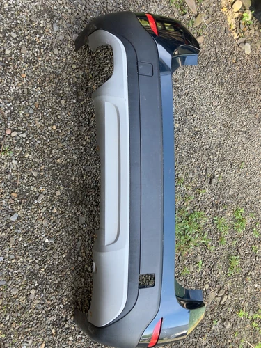 13 BMW X1 Rear Bumper Base W/o Park Assist Midnight Blue Metallic B38