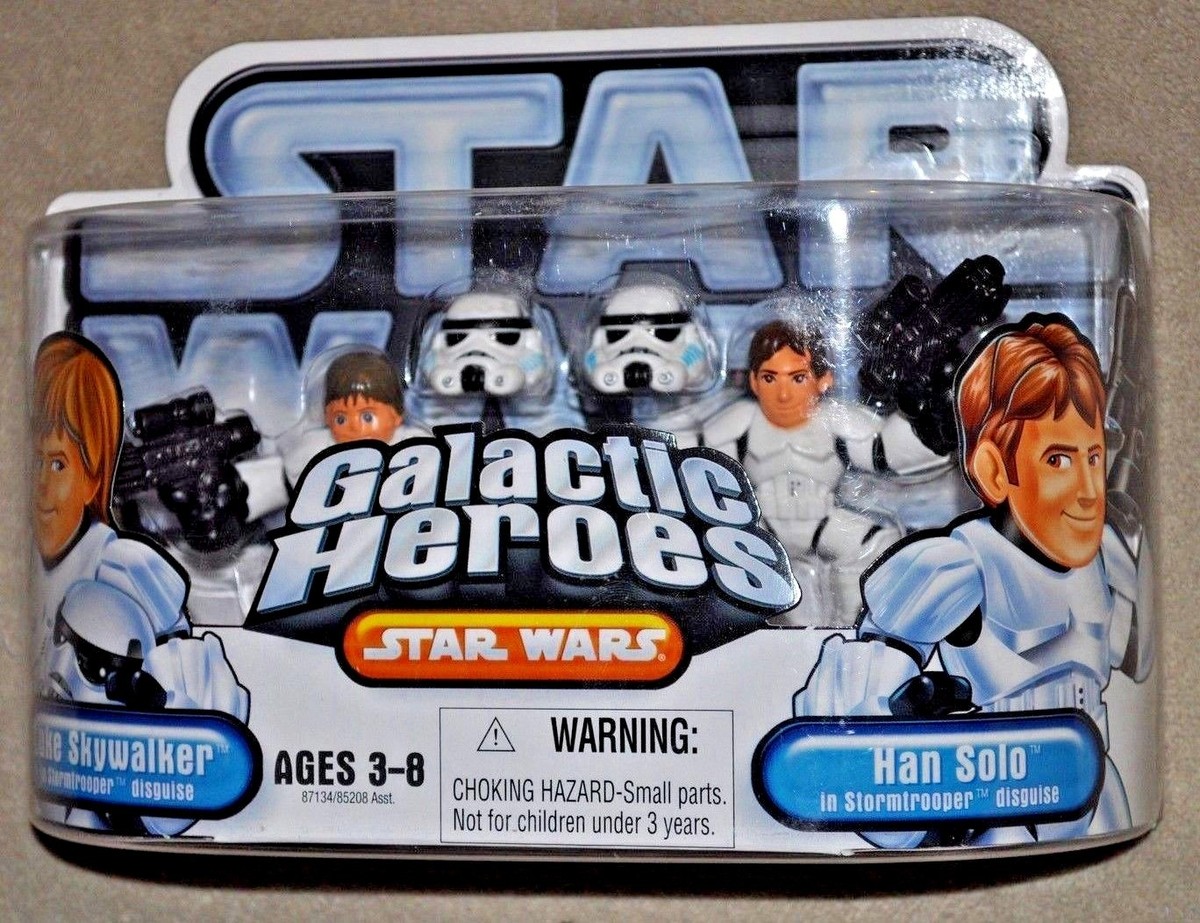 STAR WARS DISNEY GALACTIC HEROES LUKE SKYWALKER HAN SOLO
