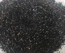 Black Kaleidoscope Holographic Metal Flake Glitter .015 Automotive Crafting