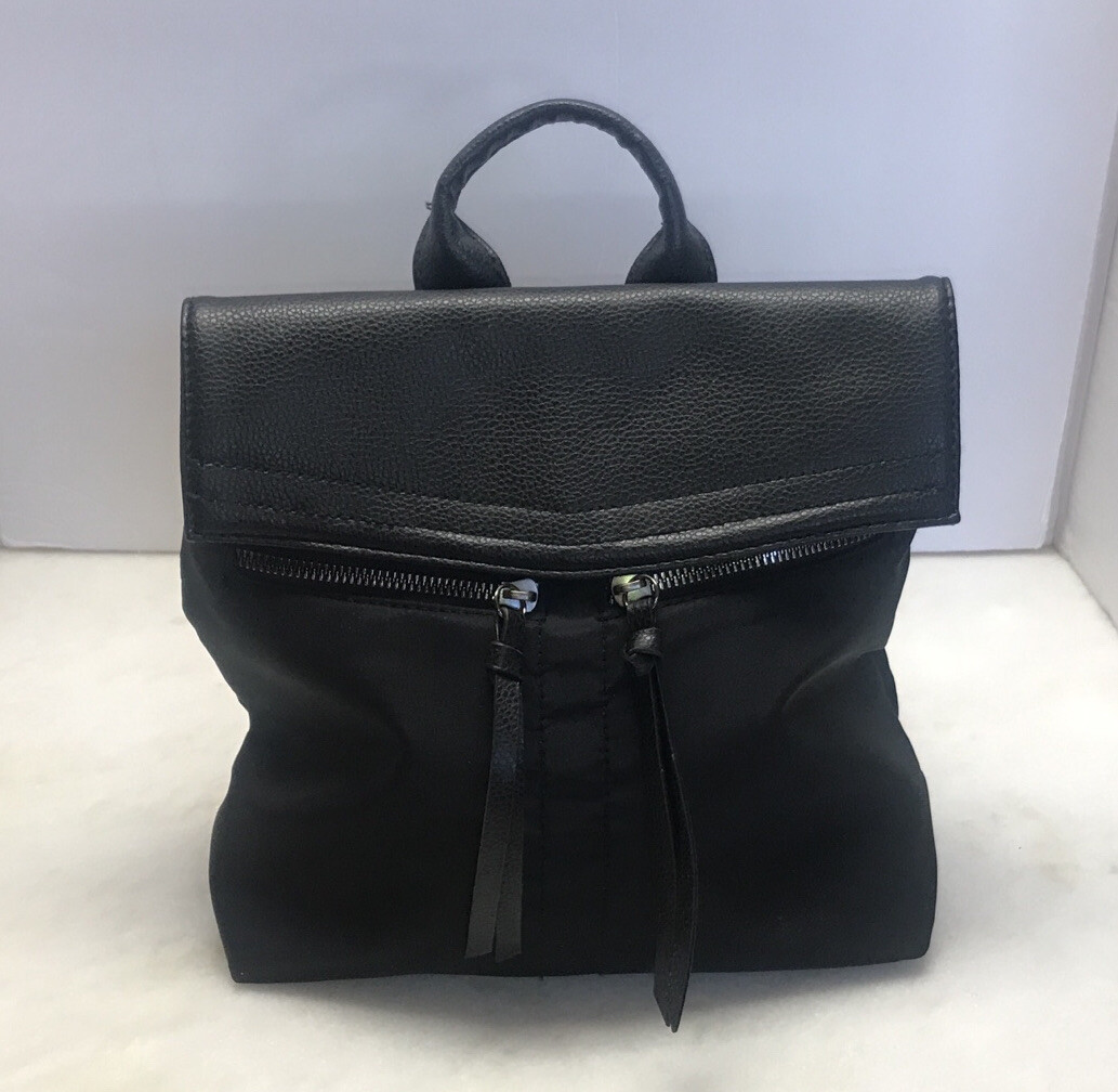 Botkier NY Black Mini Backpack Purse Handbag Faux Leather  display picture 2
