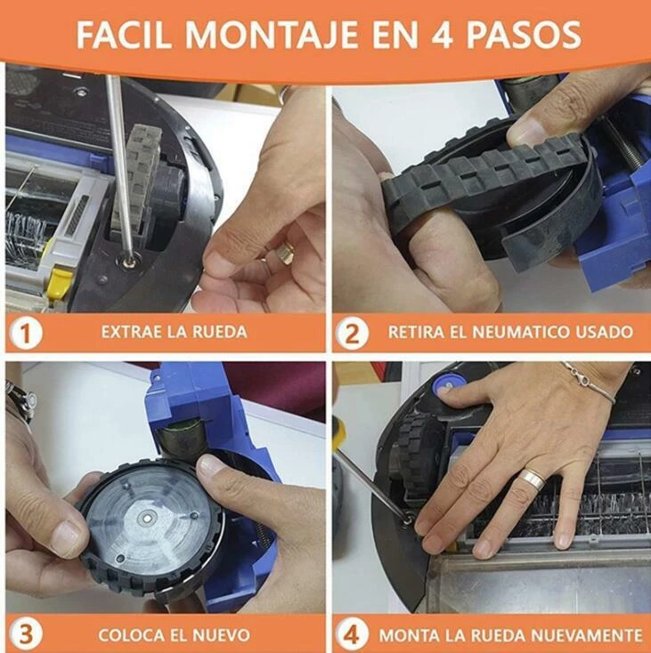 Tires for IROBOT ROOMBA Wheels Series 500 600 700 800 900 E5 E6 I7 Vacuum Parts - Image 2 of 3