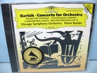 Bartok 4 Orchestral Pieces, Concerto For Orchestra Chicago So/boulez Dg Bartok 4 Orchestral Pieces, Concerto For Orchestra Chicago So/boulez Dg