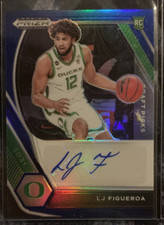 LJ Figueroa Oregon Basketball Autograph Panini Prizm Rookie Card /149 St John’s