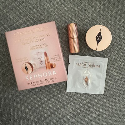 Charlotte Tilbury Magic Cream, Magic Serum & Matte Revolution Pillow Talk Medium
