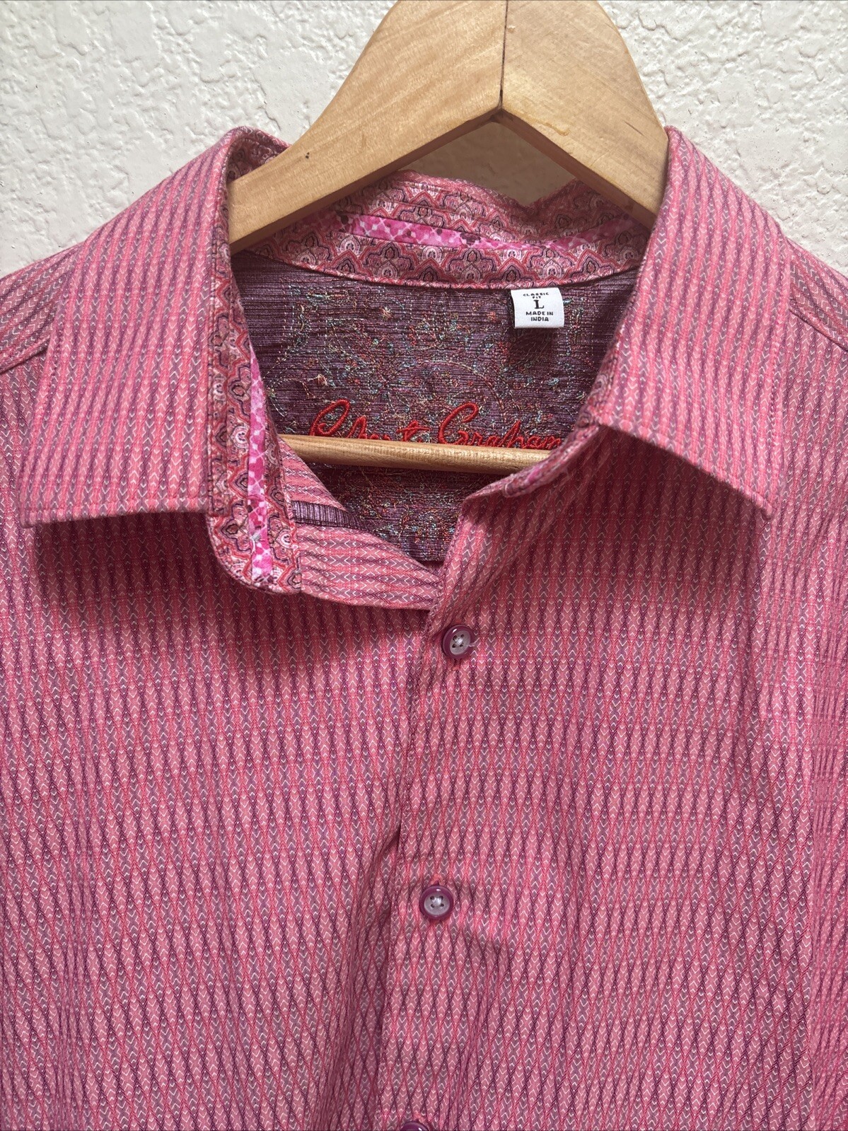 Robert Graham Diamond Button Down Long Sleeve Shi… - image 3