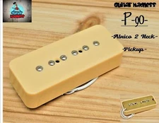 G.M. P-90 Soap Bar  Pickup Neck Cream Alnico 2 for Gibson, Epiphone ®