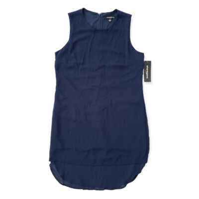 New Sharagano Women's Size 12 Sleeveless Dress Navy Blue MSRP $128 (A4)