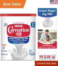 6 Pack Instant Nonfat Dry Milk - Rich Source of Calcium & Vitamins A&D, 9.63 Oz