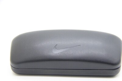 NEW NIKE AUTHENTIC EYEGLASSES SUNGLASSES OPTICAL LEATHER BLACK HARD CASE ONLY