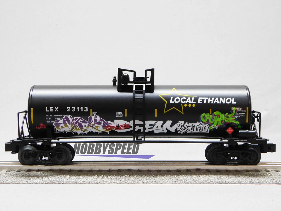 LIONEL GRAFFITI UNI-BODY TANK CAR O GAUGE train railroad freight 2223110-T NEW - Image 2 of 4