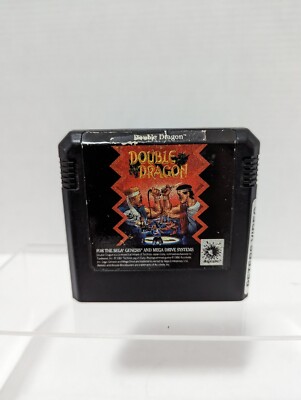Double Dragon (Sega Genesis, Mega Drive, 1992) Authentic Game, Repro Cover Art