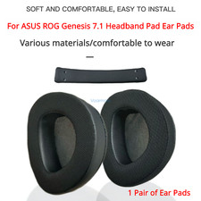 Replacement Ear Pads Headband Cushion Pad For ASUS ROG Genesis 7.1 Headphones