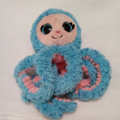 Plush Octopus Ylves & the Minimoomis Depesche Diddl Toy Blue Pink Germany