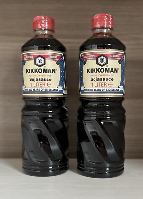 Kikkoman Sojasauce soy sauce Soja Soße Soja Sosse 2x 1 Liter