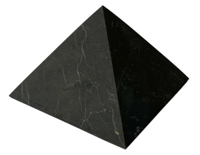 Schungit  & Shungit Pyramide ca. 9 x 9 cm./ matt