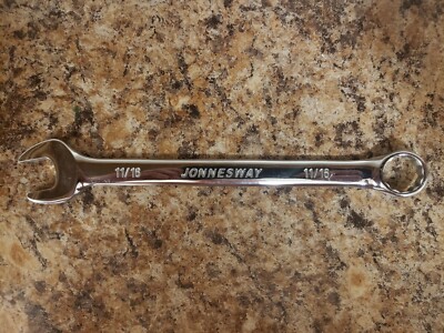 Jonnesway Professional Tools Combination Wrench 11/16 Inch - 12 Point