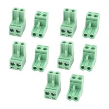 10Pcs KF2EDG 5.08mm Pitch 2-Pin Pluggable Terminal Block Connector Socket
