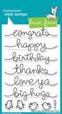 Lawn Fawn Big Scripty Words Stamp Set and Dies