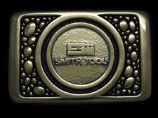 UC09144 NOS VINTAGE 1981 Sii SMITH TOOL OILFIELD SOLID BRASS BELT BUCKLE