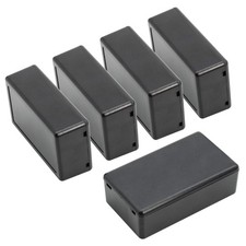 DIY Electronics Box, 5Pcs ABS Small Enclosure, 2.8x1.7x0.9in, Black