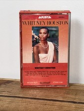 WHITNEY HOUSTON / Self-Titled Cassette Tape 1985 Red Clamshell
