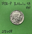 1930-P Buffalo 🦬 Indian Head Nickel 5c AU About Uncirculated