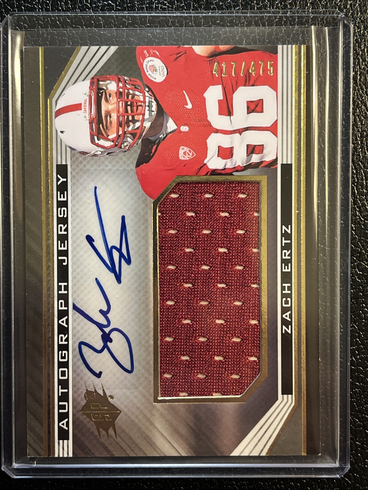 Zach Ertz Spx #56 Autograph