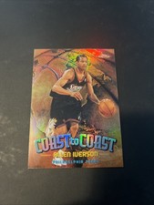 Allen Iverson 98/99 Topps Chrome - Coast to Coast Refractor #CC9 Very Nice! Rare