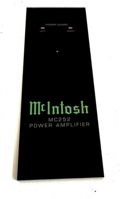 MCINTOSH MC252 POWER AMPLIFIER CENTER GLASS (ONLY)
