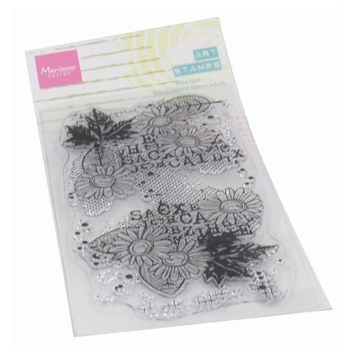 Marianne Design Clear Art Stamps - Chrysanthemum MM1633