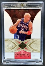 2006-07 Upper Deck Exquisite Jason Kidd Gold #/25 Nets