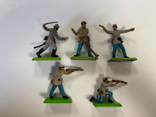 Britains Ltd Deetail Soldiers Civil War Lot of 5 Vintage Military Toy