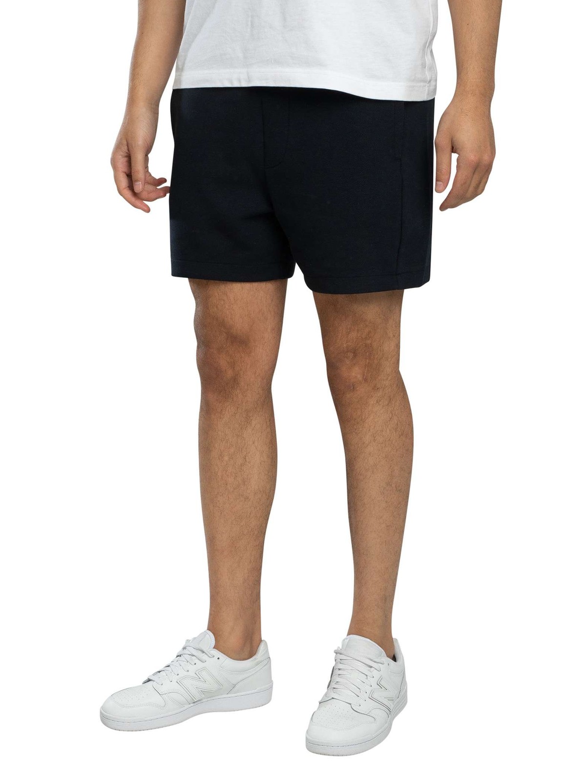 Lyle & Scott Pique Track Sweat Shorts, Dark Navy - M