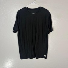 Vuori Shirt Mens Large Gray Performance Crewneck Tee Solid Logo Casual V126
