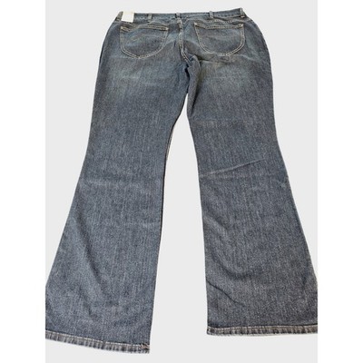 Lee Riders Indigo Jeans Men 22W L Blue NEW Stretch Flare 10ZFPMBIB