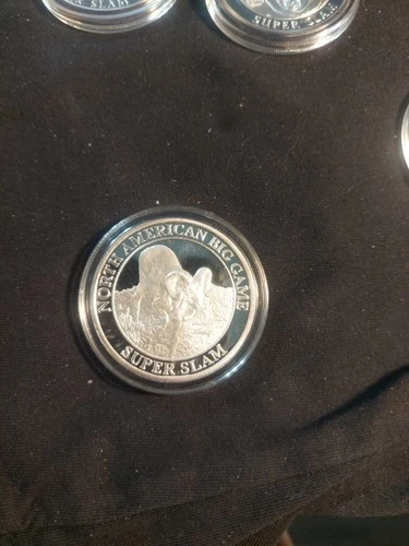 North American Big Game Super Slam Stone's Sheep 1 oz .999 Fine Silver Art Round