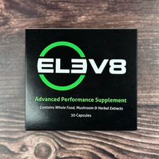 B-Epic ELEV8 w/ Mushroom & Adaptogen Extracts | 30 Capsules | New Sealed Box