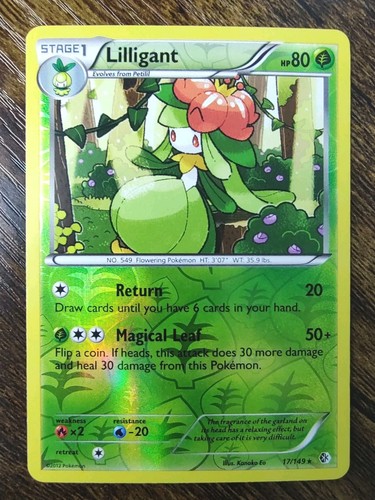 Lilligant 17/149 Boundaries Crossed Reverse Holo Pokemon Card NM