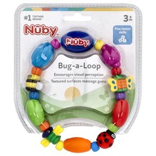 Nuby Soothing Teether Bug-a-Loop 3 Months 1 Soothing Teether BPA-Free
